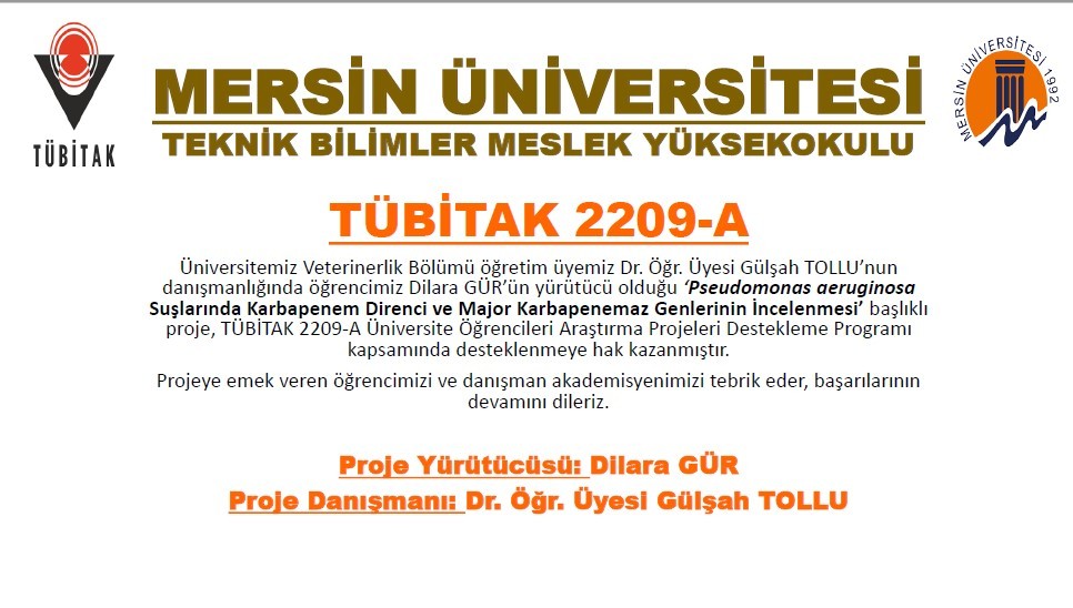 Yüksekokulumuz Veterinerlik Bölümü Öğrencileri Tarafından Hazırlanan 4 Proje Tübitak 2209-A Tarafından Desteklenmeye Hak Kazandı detayı için tıklayınız